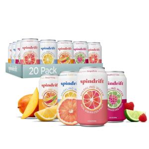 Spindrift Lemonade 3 Flavor Variety 20 Pack,12 Fl Oz (Pack of 20)(4 Flavor Original Variety Pack)