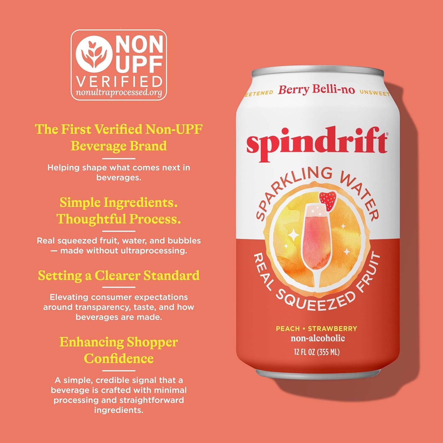 image:imageSpindrift Sparkling Water Blueberry Lemonade Flavored Made with Real Squeezed Fruit 12 Fl Oz Cans Pack of 24 Only 11 Calories per CanBerry Bellino
