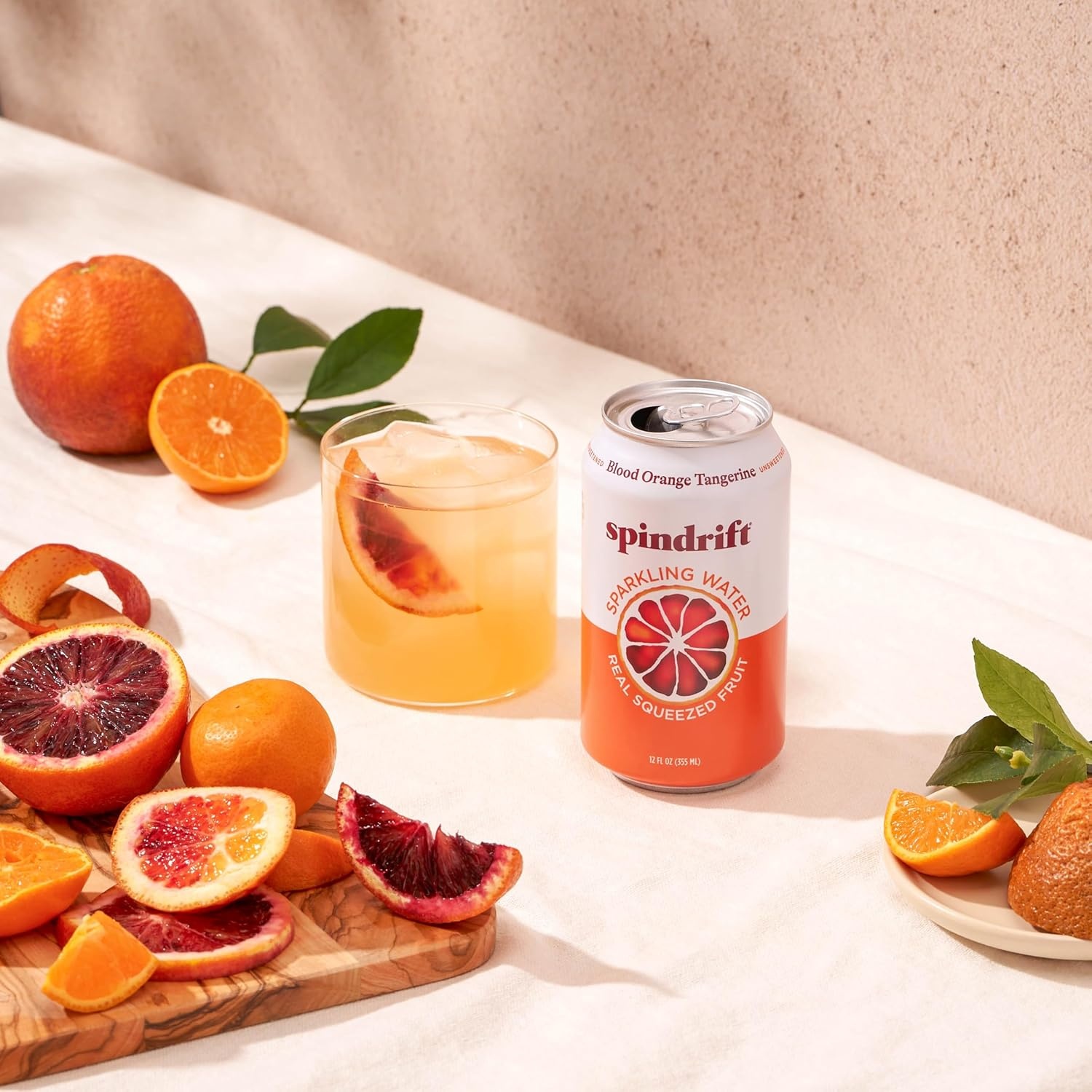 image:imageSpindrift Sparkling Water Blueberry Lemonade Flavored Made with Real Squeezed Fruit 12 Fl Oz Cans Pack of 24 Only 11 Calories per CanBlood Orange Tangerine