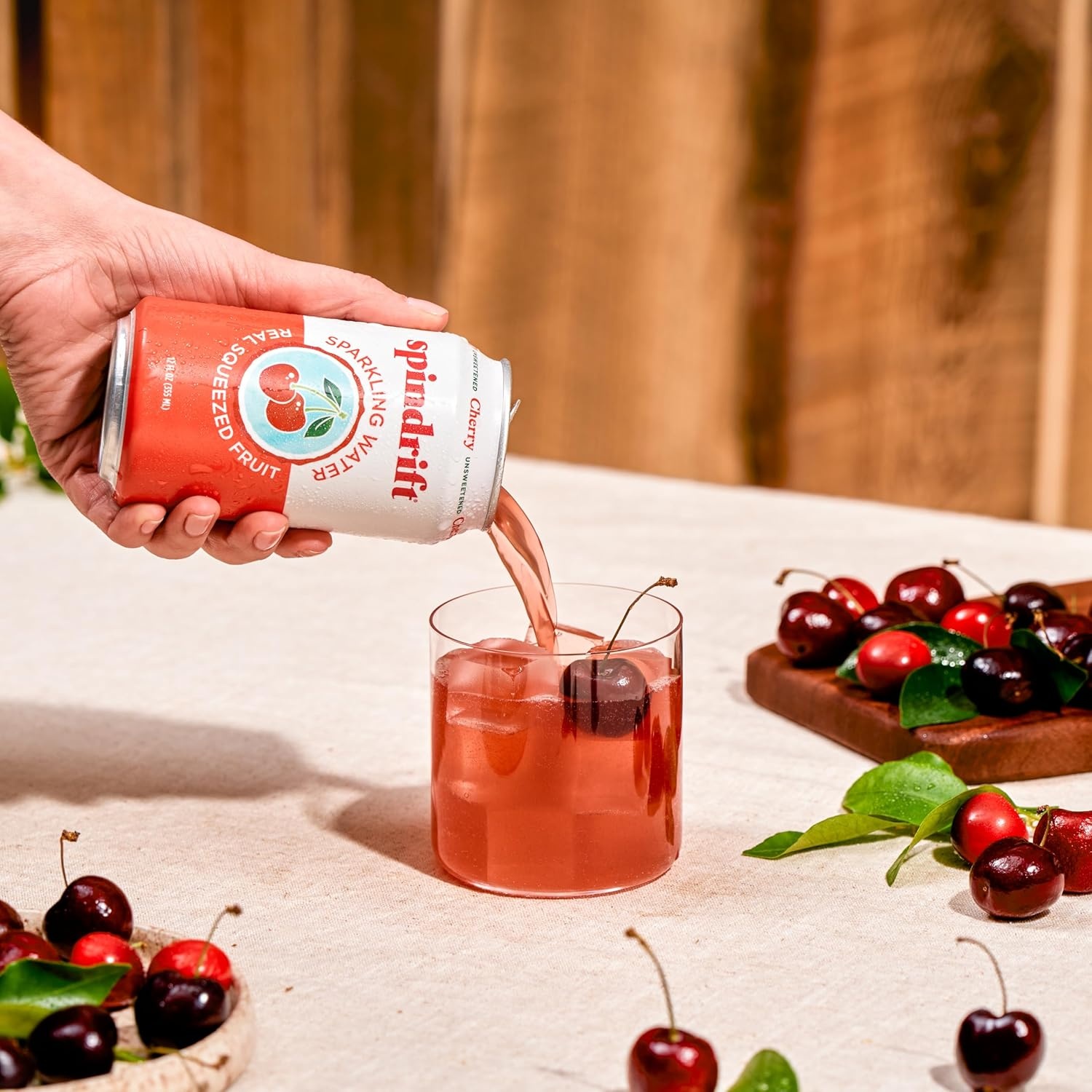 image:imageSpindrift Sparkling Water Blueberry Lemonade Flavored Made with Real Squeezed Fruit 12 Fl Oz Cans Pack of 24 Only 11 Calories per CanCherry
