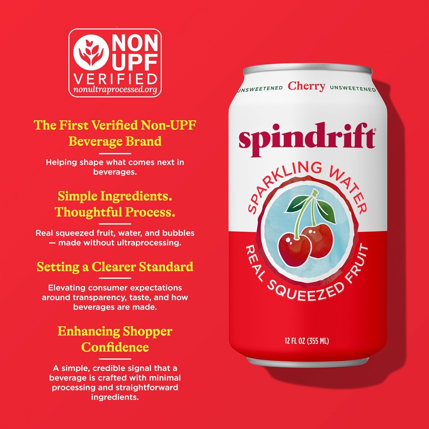 image:imageSpindrift Sparkling Water Blueberry Lemonade Flavored Made with Real Squeezed Fruit 12 Fl Oz Cans Pack of 24 Only 11 Calories per CanCherry