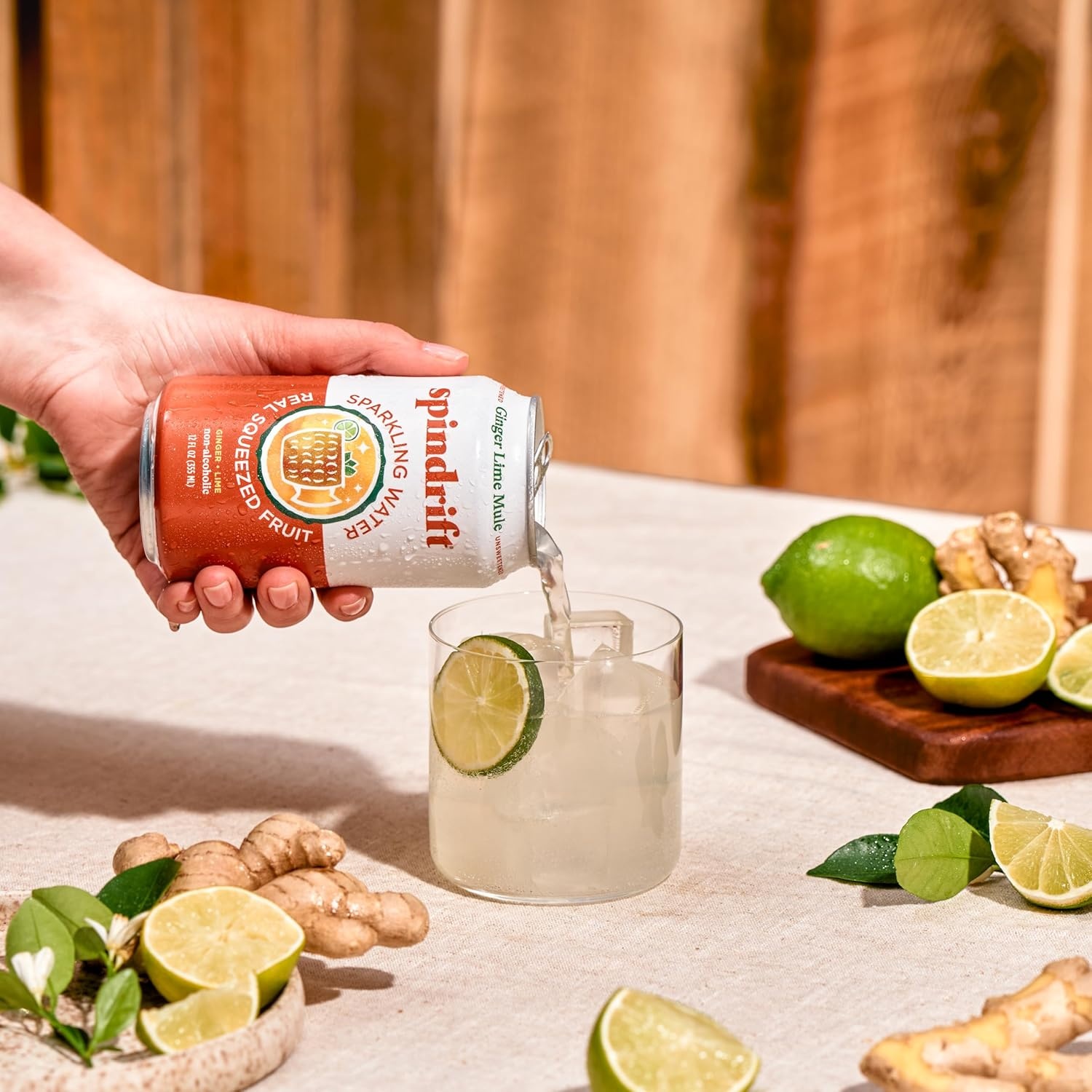image:imageSpindrift Sparkling Water Blueberry Lemonade Flavored Made with Real Squeezed Fruit 12 Fl Oz Cans Pack of 24 Only 11 Calories per CanGinger Lime Mule