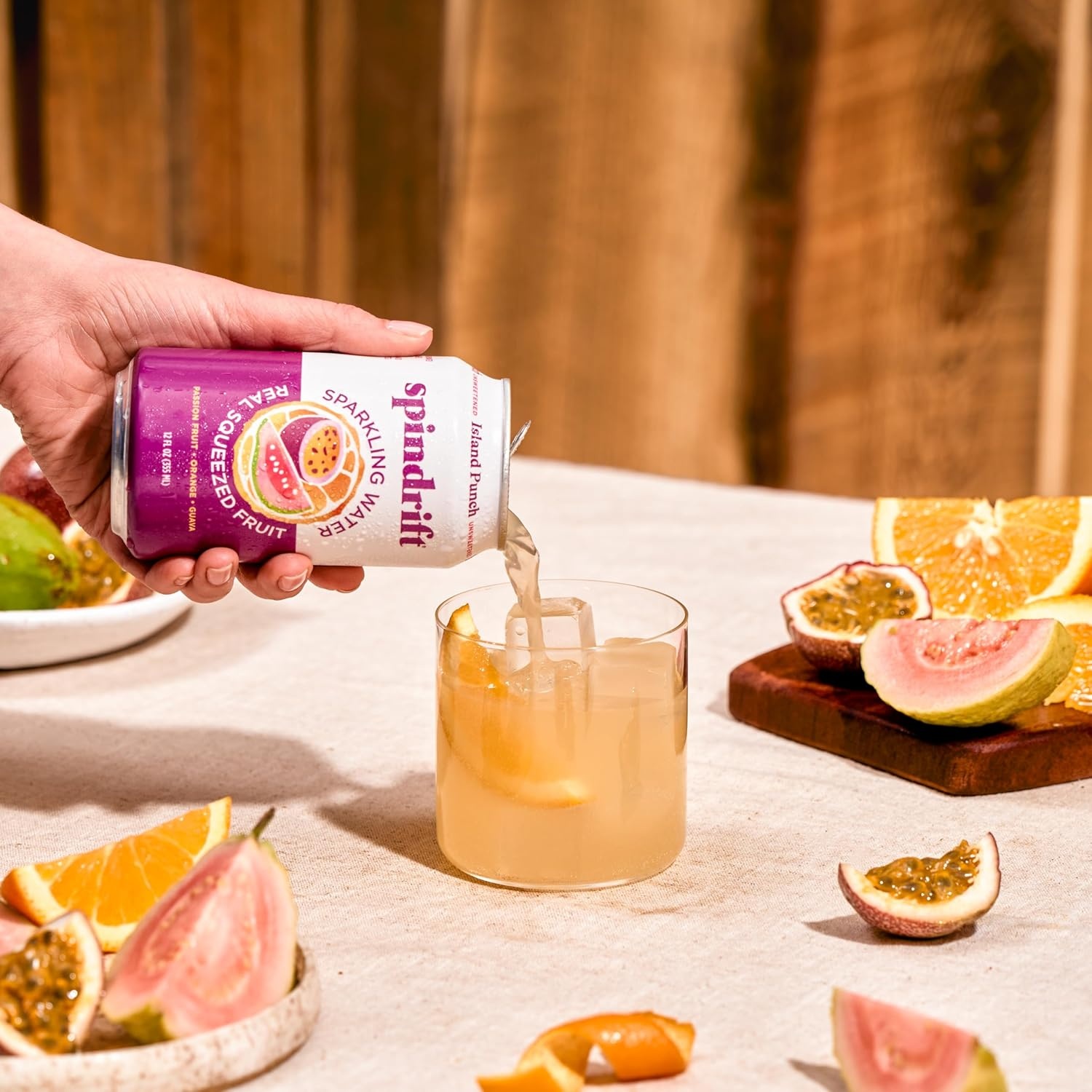 image:imageSpindrift Sparkling Water Blueberry Lemonade Flavored Made with Real Squeezed Fruit 12 Fl Oz Cans Pack of 24 Only 11 Calories per CanIsland Punch