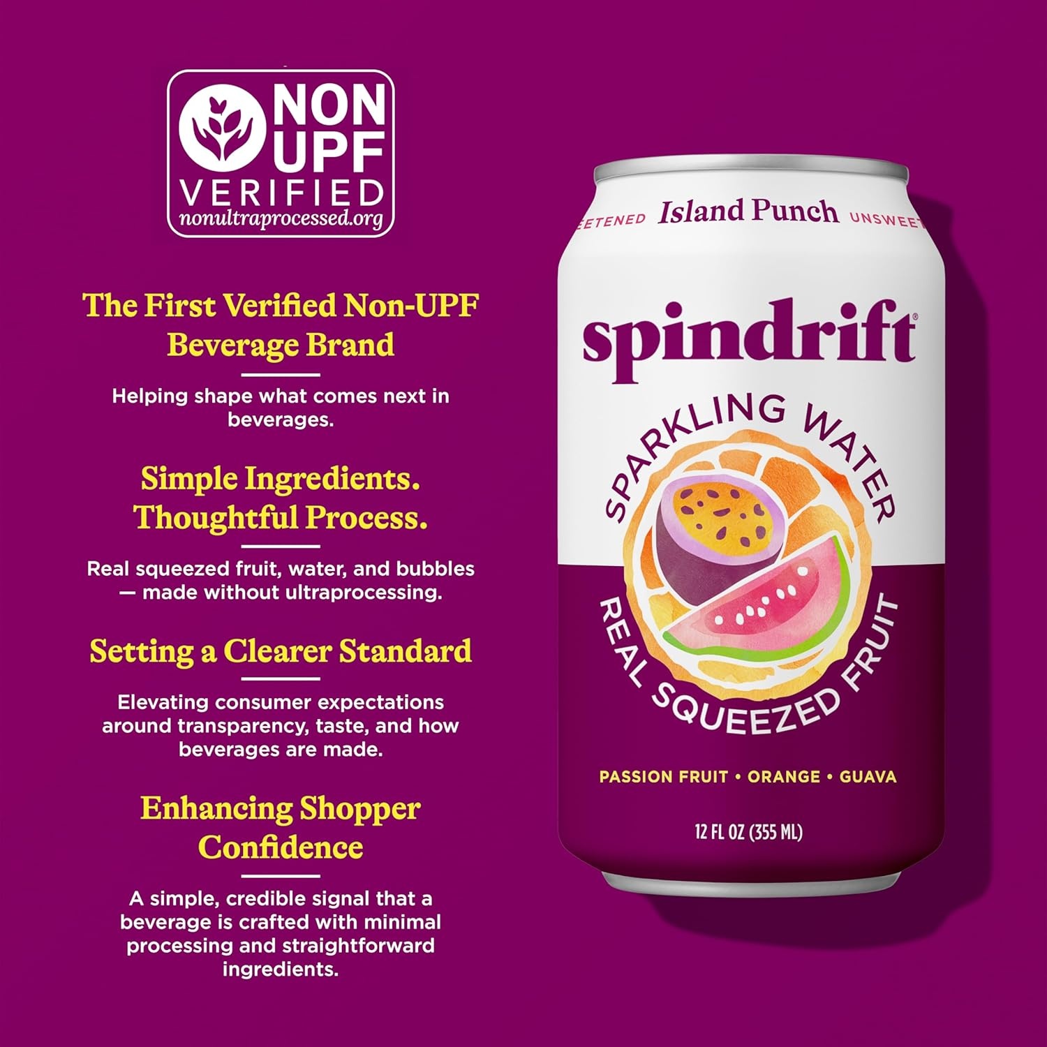 image:imageSpindrift Sparkling Water Blueberry Lemonade Flavored Made with Real Squeezed Fruit 12 Fl Oz Cans Pack of 24 Only 11 Calories per CanIsland Punch
