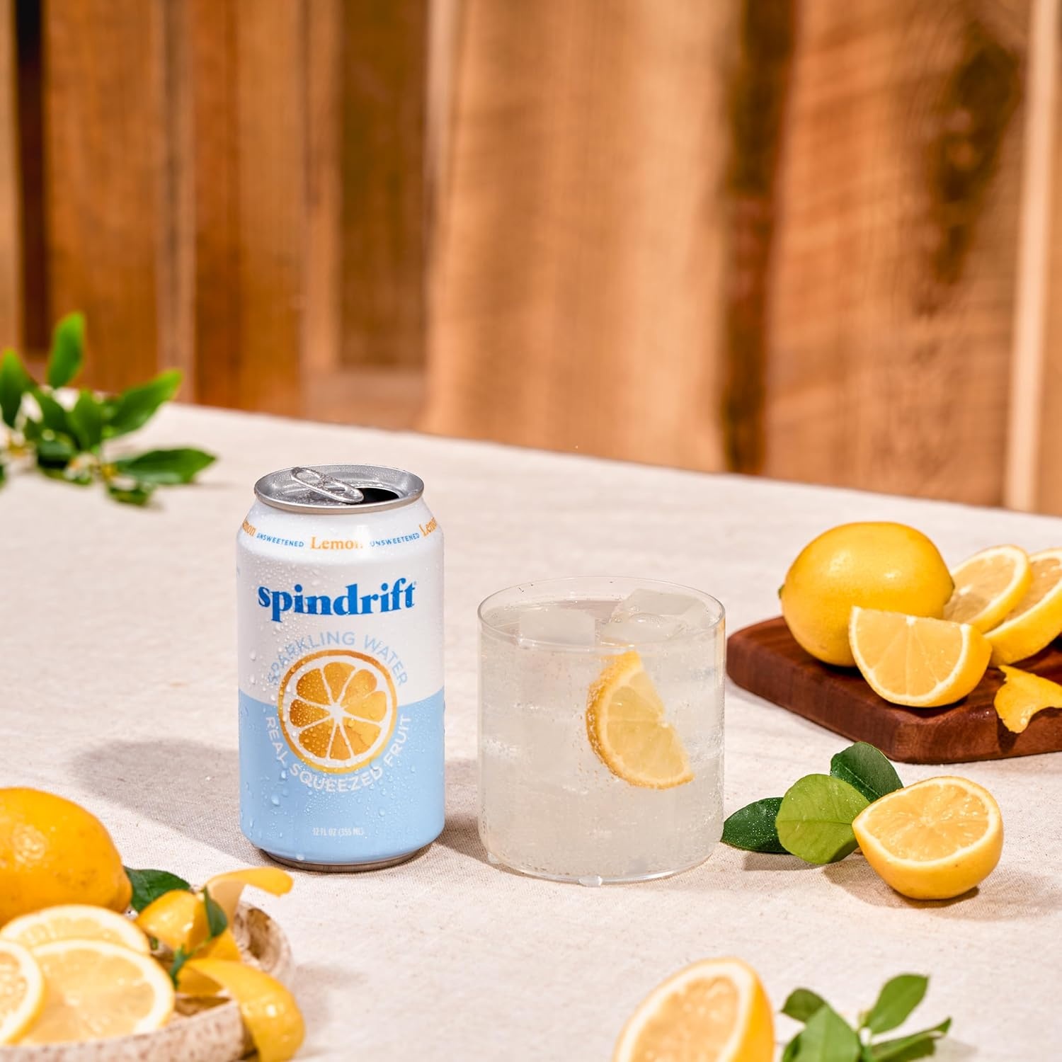 image:imageSpindrift Sparkling Water Blueberry Lemonade Flavored Made with Real Squeezed Fruit 12 Fl Oz Cans Pack of 24 Only 11 Calories per CanLemon