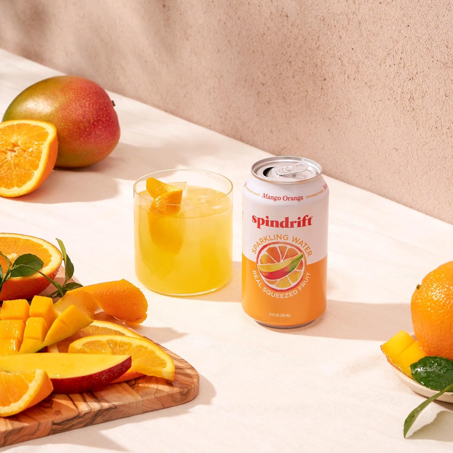 image:imageSpindrift Sparkling Water Blueberry Lemonade Flavored Made with Real Squeezed Fruit 12 Fl Oz Cans Pack of 24 Only 11 Calories per CanOrange Mango