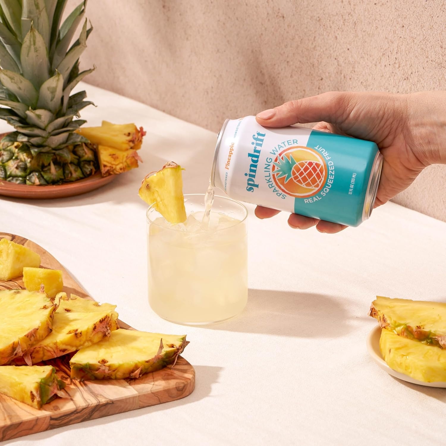 image:imageSpindrift Sparkling Water Blueberry Lemonade Flavored Made with Real Squeezed Fruit 12 Fl Oz Cans Pack of 24 Only 11 Calories per CanPineapple