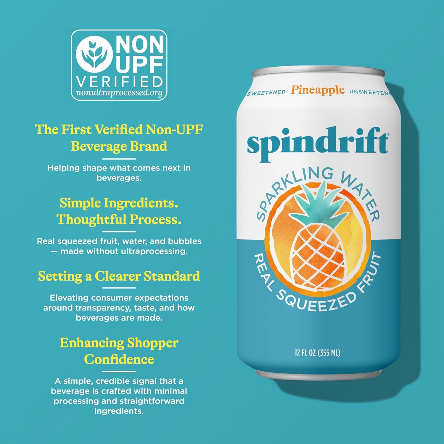 image:imageSpindrift Sparkling Water Blueberry Lemonade Flavored Made with Real Squeezed Fruit 12 Fl Oz Cans Pack of 24 Only 11 Calories per CanPineapple