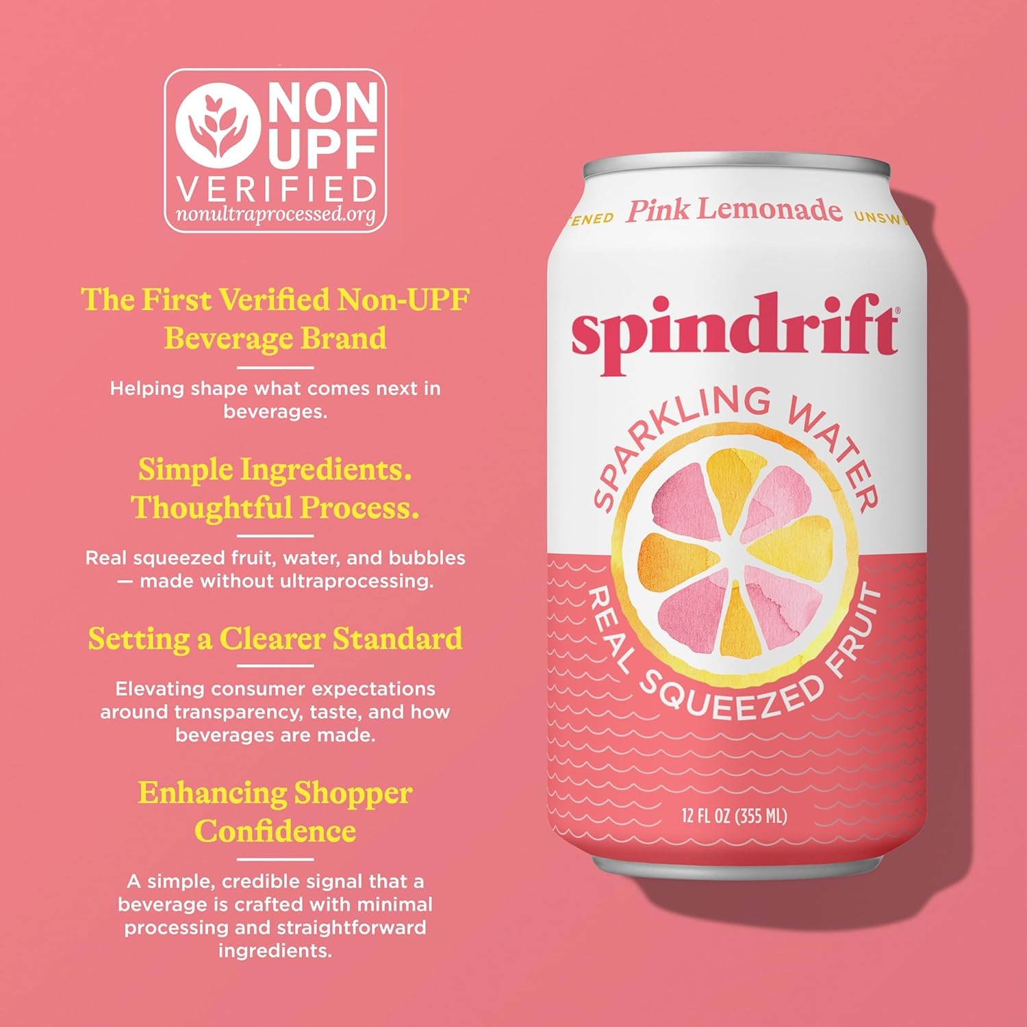 image:imageSpindrift Sparkling Water Blueberry Lemonade Flavored Made with Real Squeezed Fruit 12 Fl Oz Cans Pack of 24 Only 11 Calories per CanPink Lemonade