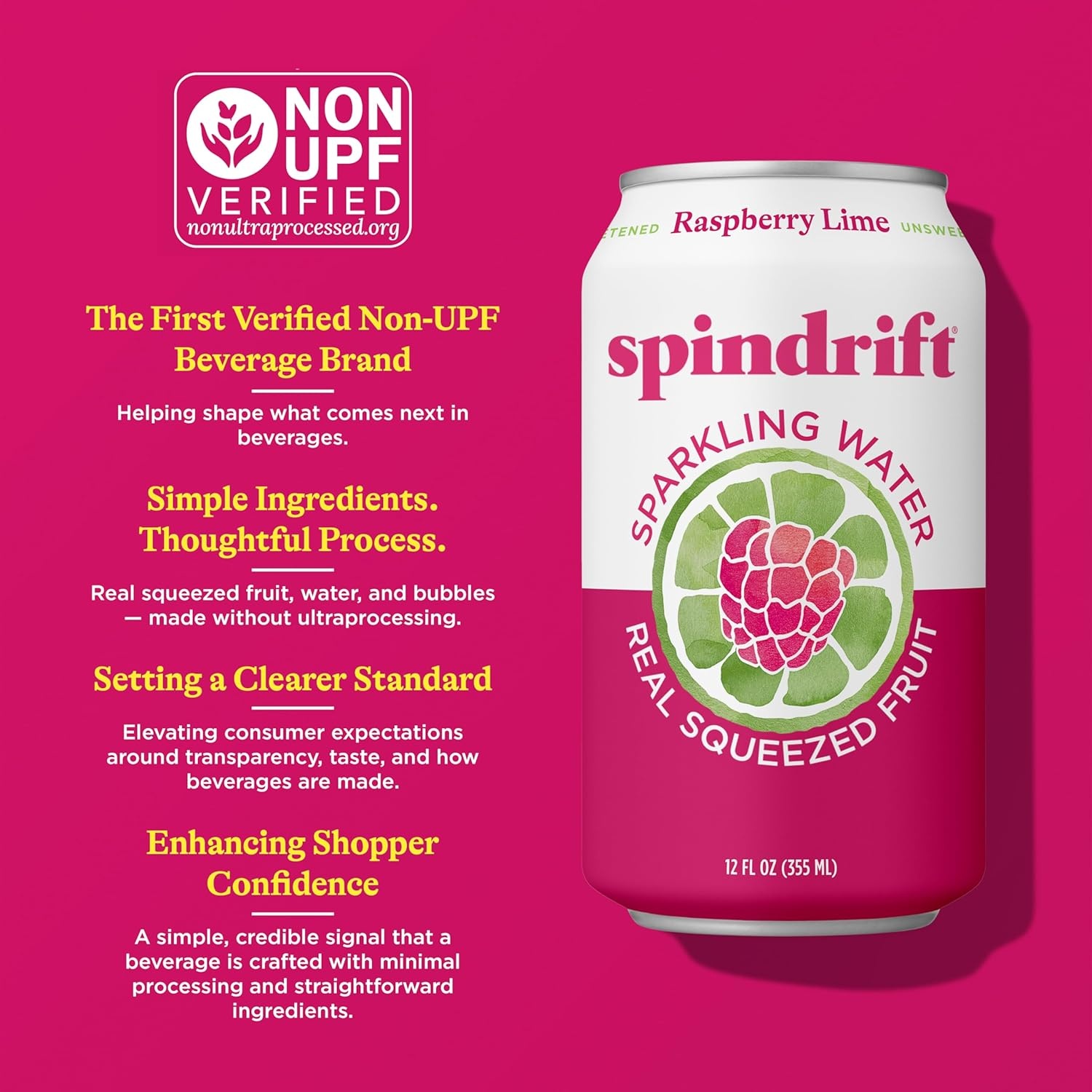 image:imageSpindrift Sparkling Water Blueberry Lemonade Flavored Made with Real Squeezed Fruit 12 Fl Oz Cans Pack of 24 Only 11 Calories per CanRaspberry Lime