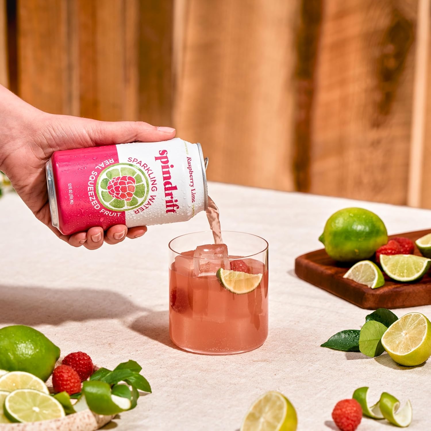 image:imageSpindrift Sparkling Water Blueberry Lemonade Flavored Made with Real Squeezed Fruit 12 Fl Oz Cans Pack of 24 Only 11 Calories per CanRaspberry Lime