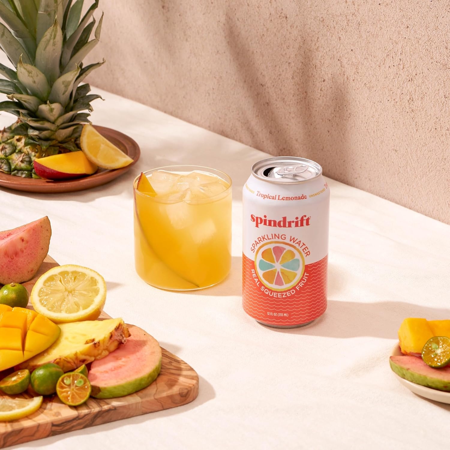 image:imageSpindrift Sparkling Water Blueberry Lemonade Flavored Made with Real Squeezed Fruit 12 Fl Oz Cans Pack of 24 Only 11 Calories per CanTropical Lemonade
