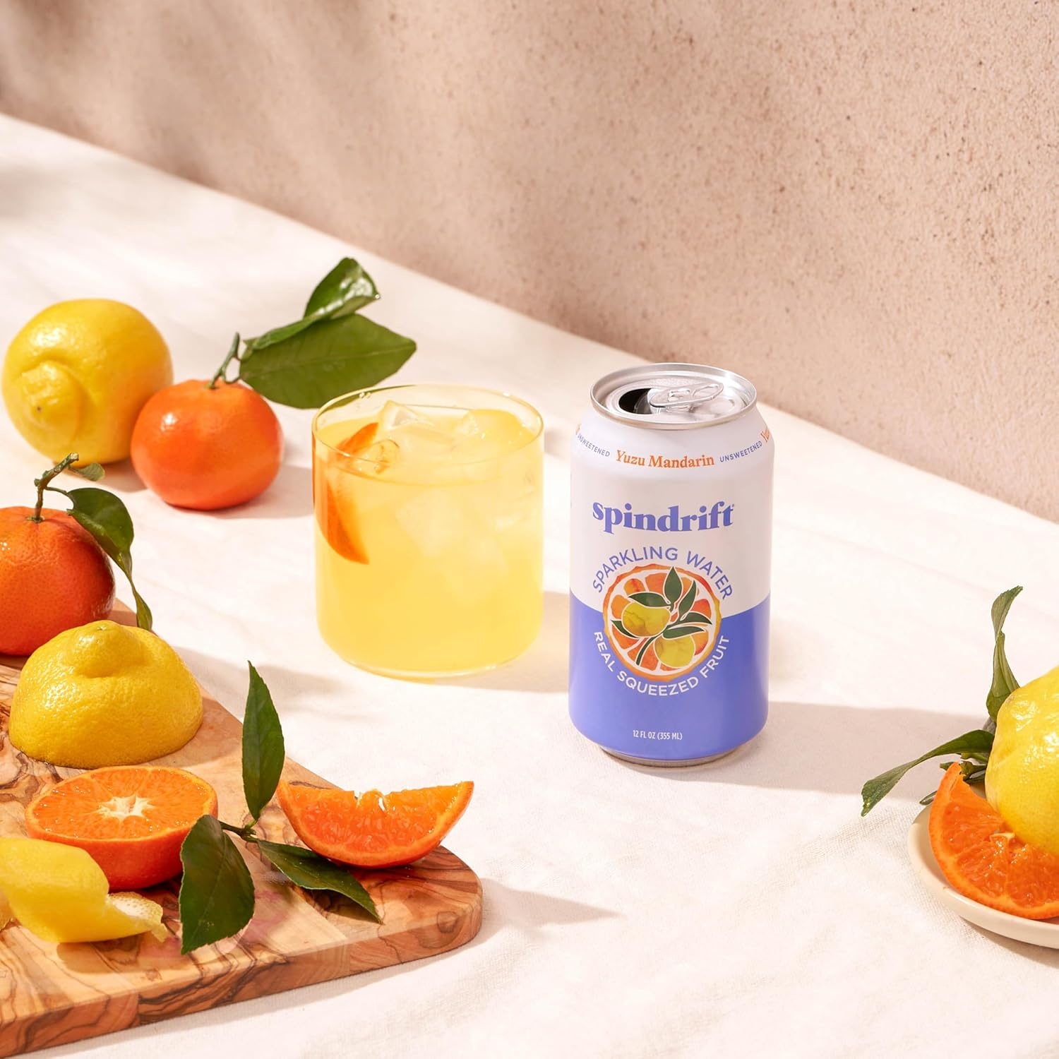 image:imageSpindrift Sparkling Water Blueberry Lemonade Flavored Made with Real Squeezed Fruit 12 Fl Oz Cans Pack of 24 Only 11 Calories per CanYuzu Mandarin